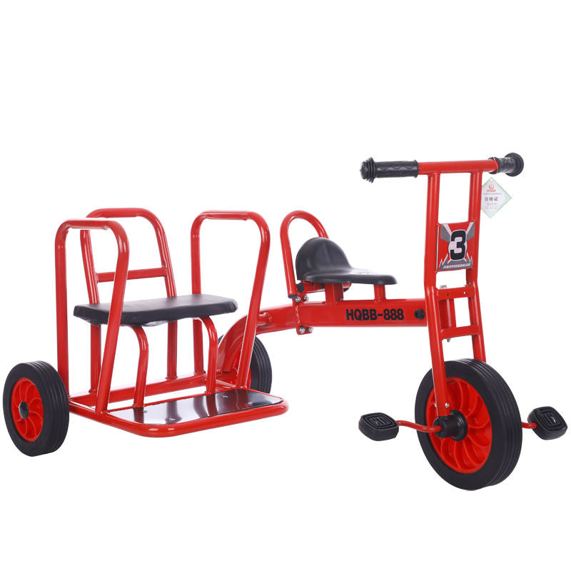 Triciclo de Acero de Alto Carbono para Niños – Bicicleta Infantil para Preescolar y Jardín (1 a 8 Años) con Uso para 2 Personas