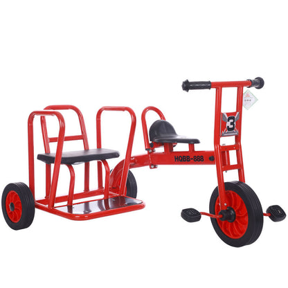 Triciclo de Acero de Alto Carbono para Niños – Bicicleta Infantil para Preescolar y Jardín (1 a 8 Años) con Uso para 2 Personas