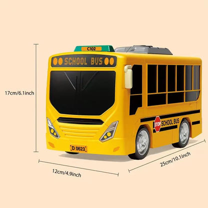 Autobús Educativo Infantil – Juguete con Luces, Música, Engranajes y Volante de Simulación