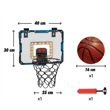 Aro de Baloncesto Colgante con Marcador Electrónico