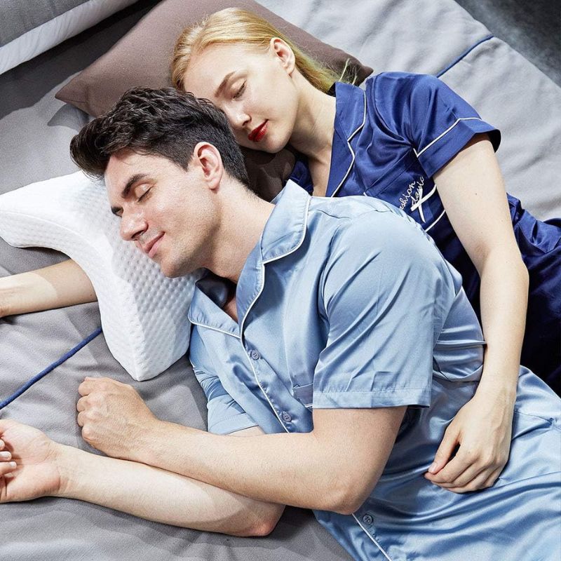 ALMOHADA DE ESPUMA VISCOELÁSTICA TÚNEL – ALMOHADA DE BRAZO CON REBOTE LENTO Y DISEÑO CERVICAL ARQUEADO