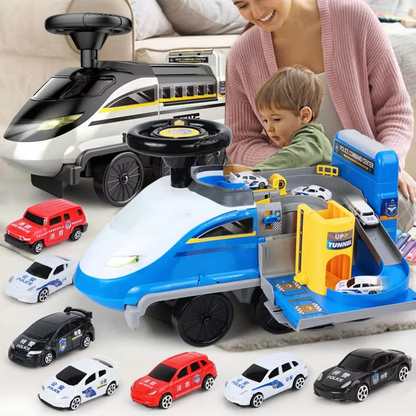 🚗✨ Coche de Juguete Deslizante Multifuncional 2 en 1 | Pista de Carreras RC con Ruedas EVA