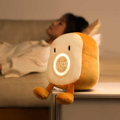 Reloj Despertador de Felpa con Forma de Tostada
