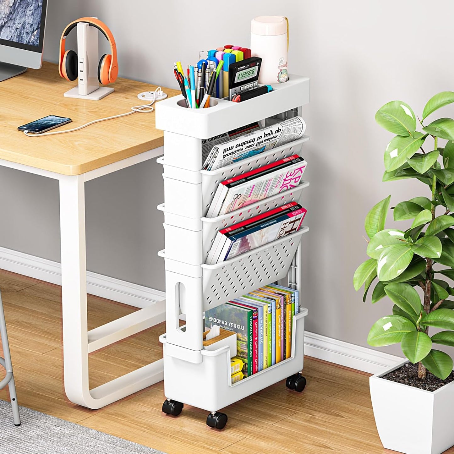 organizador de 5 niveles  oficinas, aulas, estudios o el hogar