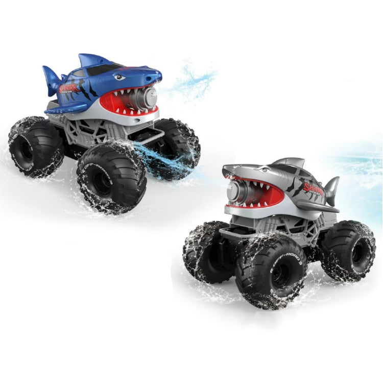🚙💦 Camión Monstruo RC Tiburón 2.4 GHz | Vehículo Anfibio Todoterreno Agua y Tierra