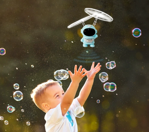 🤖🚀✨ Robot Astronauta Volador con Control Remoto LED | Helicóptero Infantil con Sensor Infrarrojo para Niños
