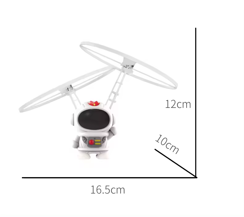 🤖🚀✨ Robot Astronauta Volador con Control Remoto LED | Helicóptero Infantil con Sensor Infrarrojo para Niños