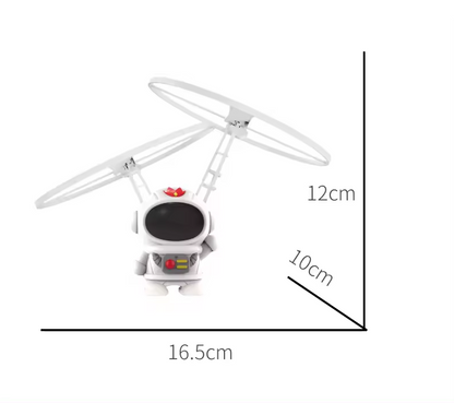 🤖🚀✨ Robot Astronauta Volador con Control Remoto LED | Helicóptero Infantil con Sensor Infrarrojo para Niños