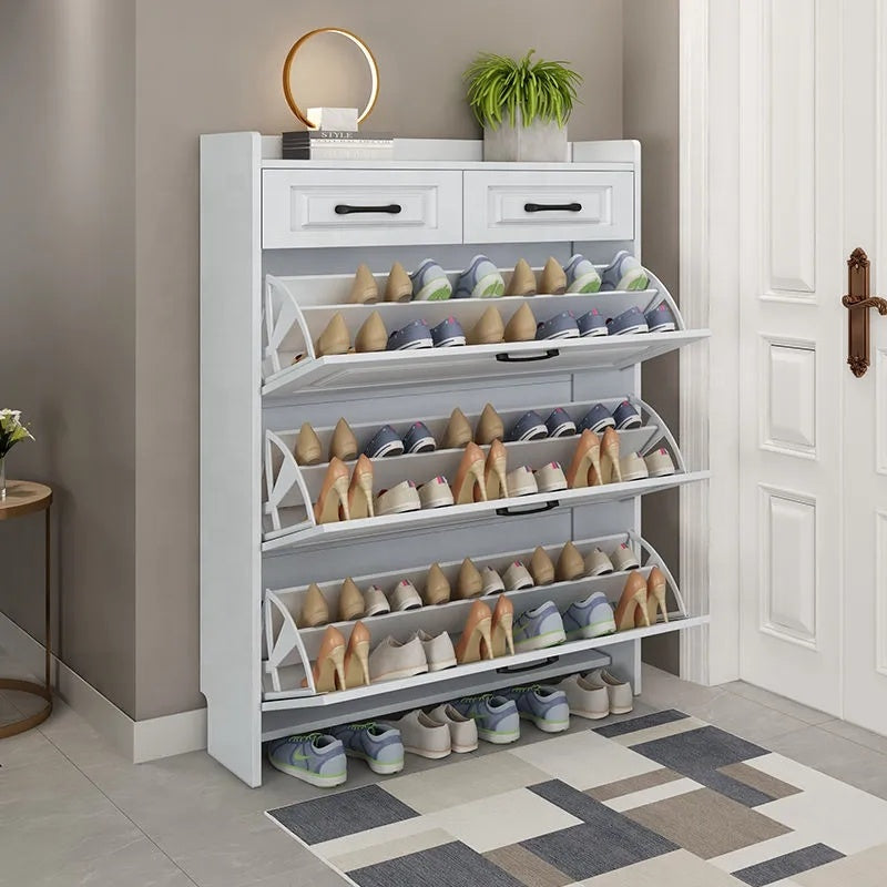 ZAPATERO MODERNO MDF CON CUBO ABATIBLE – AHORRA ESPACIO PARA ENTRADA Y SALA DE ESTAR