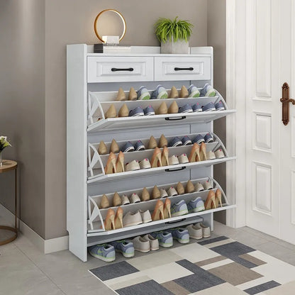 ZAPATERO MODERNO MDF CON CUBO ABATIBLE – AHORRA ESPACIO PARA ENTRADA Y SALA DE ESTAR