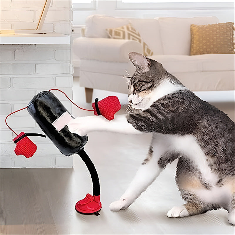 Mini Saco de Boxeo para Gatos