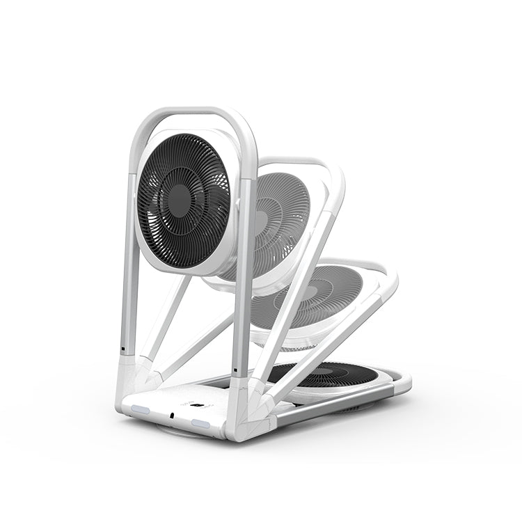 Ventilador Portátil Retráctil y Plegable con USB – Circulación de Aire Giratoria con Control Remoto