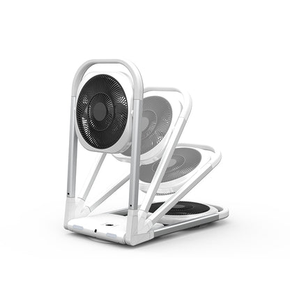 Ventilador Portátil Retráctil y Plegable con USB – Circulación de Aire Giratoria con Control Remoto