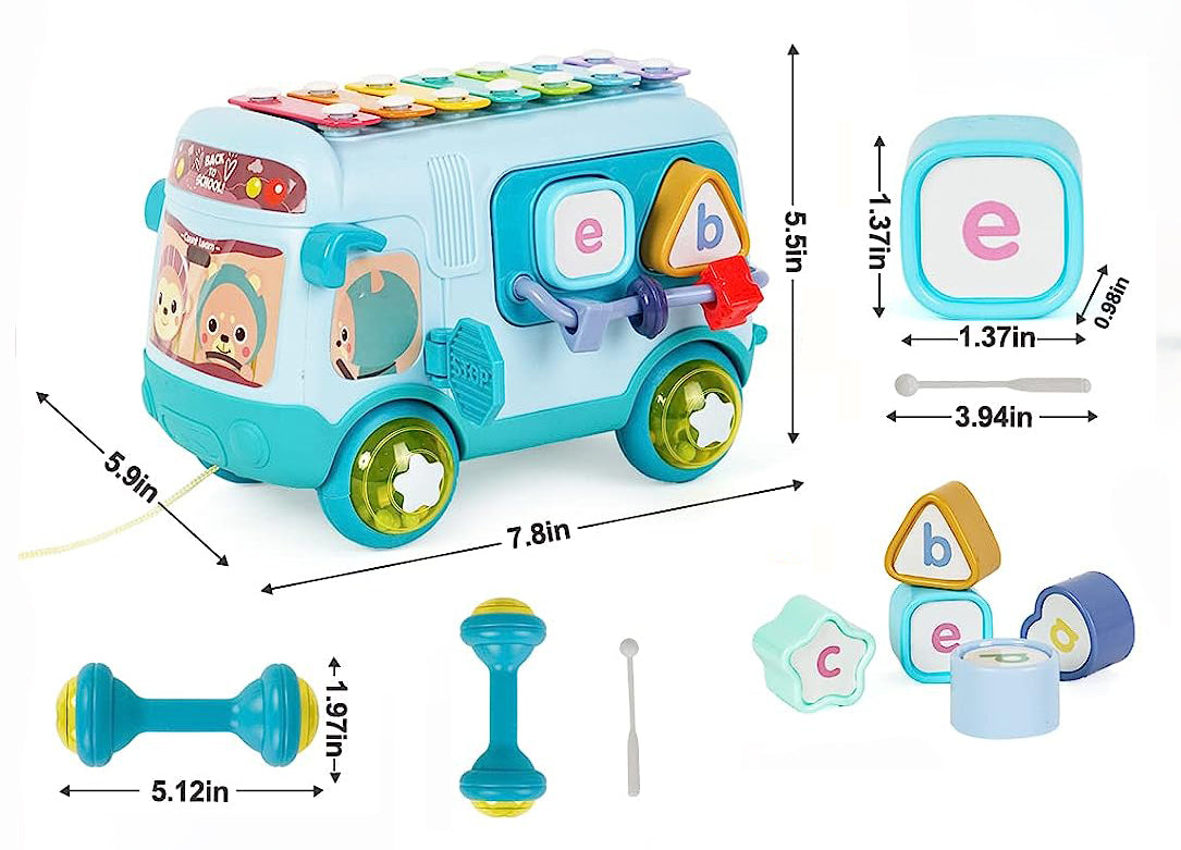 Xilófono Autobús de Música para Bebés