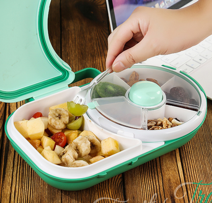 Caja Bento giratoria para snacks infantiles