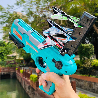 Pistola Lanzadora de Aviones de Espuma para Niños