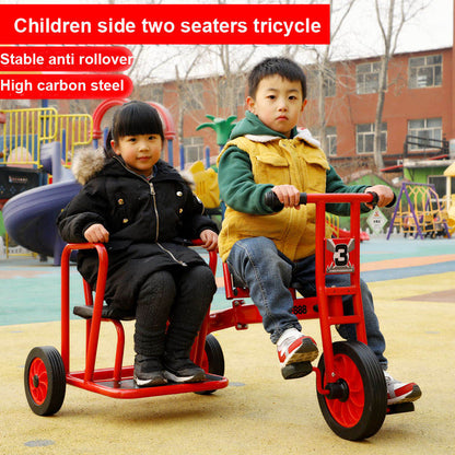Triciclo de Acero de Alto Carbono para Niños – Bicicleta Infantil para Preescolar y Jardín (1 a 8 Años) con Uso para 2 Personas