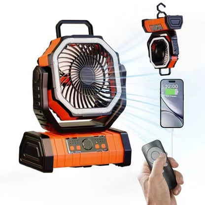 Ventilador Portátil Recargable 20000mAh con Luz LED