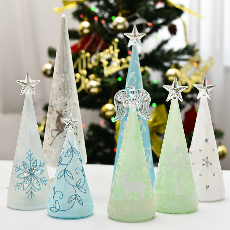 Árbol de Navidad de Cristal con Luz LED