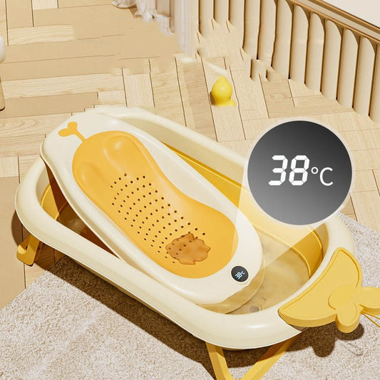 Bañera Plegable Grande con Soporte Antideslizante