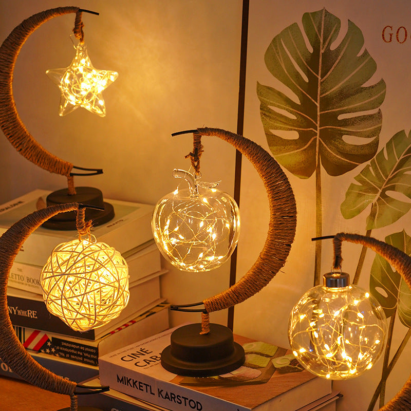 Luz Decorativa LED “Eid Mubarak” en Forma de Luna y Estrella