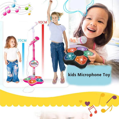🎤🎶✨ Micrófono para Niños con Soporte Karaoke | Instrumento Musical Educativo | Juguete de Entrenamiento Cerebral