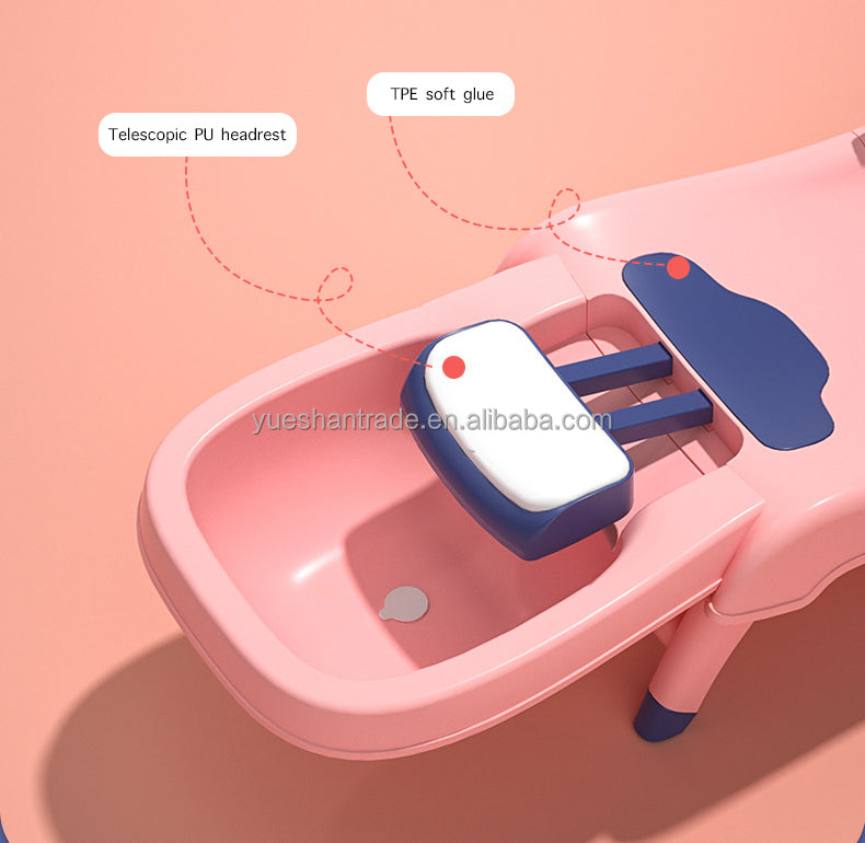 Silla de Champú para Bebé — Cojín Impermeable de Cuero PU, Antideslizante y Súper Cómoda para Baño Infantil