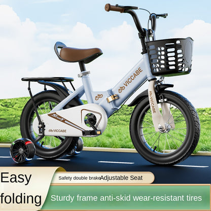 Bicicleta Infantil Plegable – Ideal para Niños y Niñas de 2 a 9 Años | Tamaño Mediano y Grande