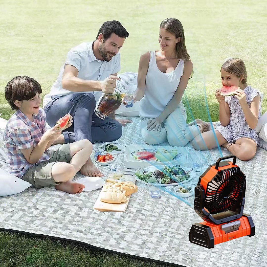 Ventilador Portátil Recargable 20000mAh con Luz LED