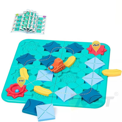 rompecabezas de laberinto con carreteras