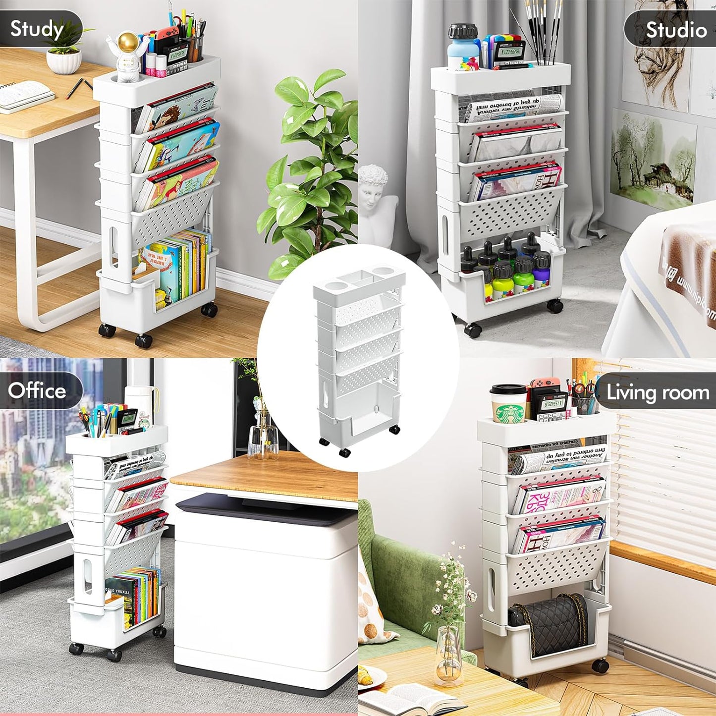 organizador de 5 niveles  oficinas, aulas, estudios o el hogar