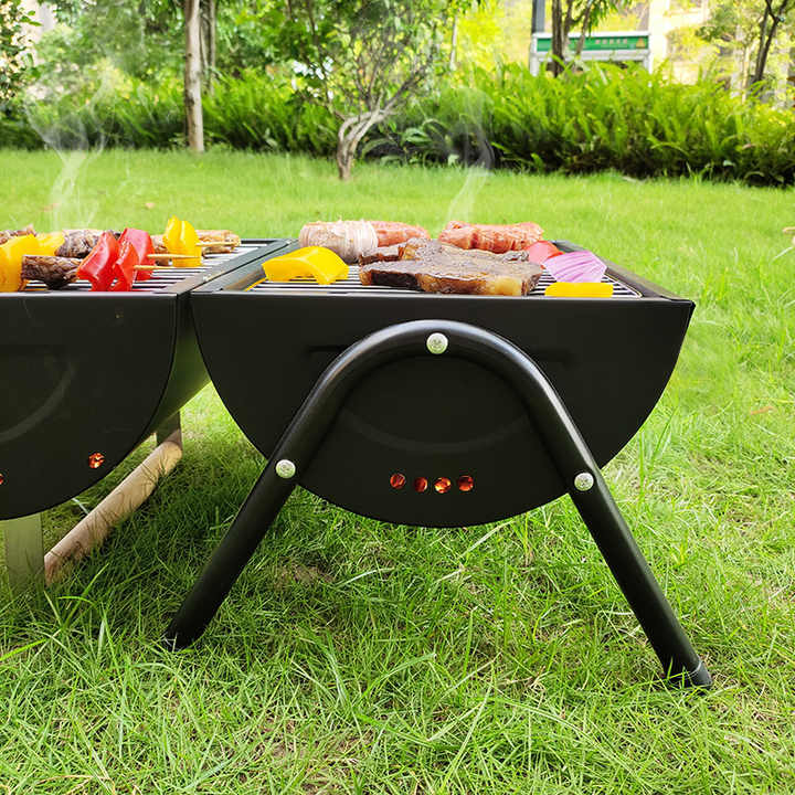 Parrilla Portátil de Mesa para Ahumar y BBQ