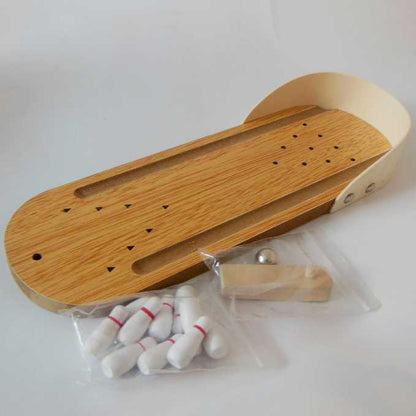Juego de Bolos de Mesa Miniatura
