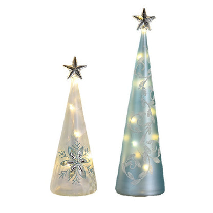 Árbol de Navidad de Cristal con Luz LED