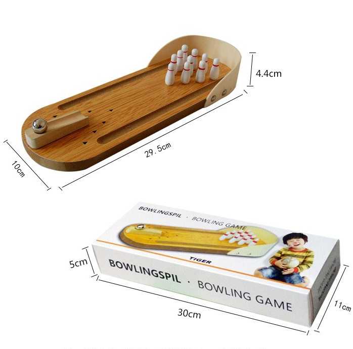 Juego de Bolos de Mesa Miniatura
