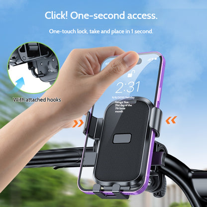 SOPORTE ANTIVIBRACIÓN PARA TELÉFONO – ROTACIÓN 360° PARA BICICLETA Y MOTOCICLETA