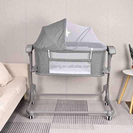 🛏️⚡✨ Cama Eléctrica Inteligente Moderna | 4 Ajustes de Altura | Control Remoto de 5 Velocidades | Función de Balanceo y Mecedora