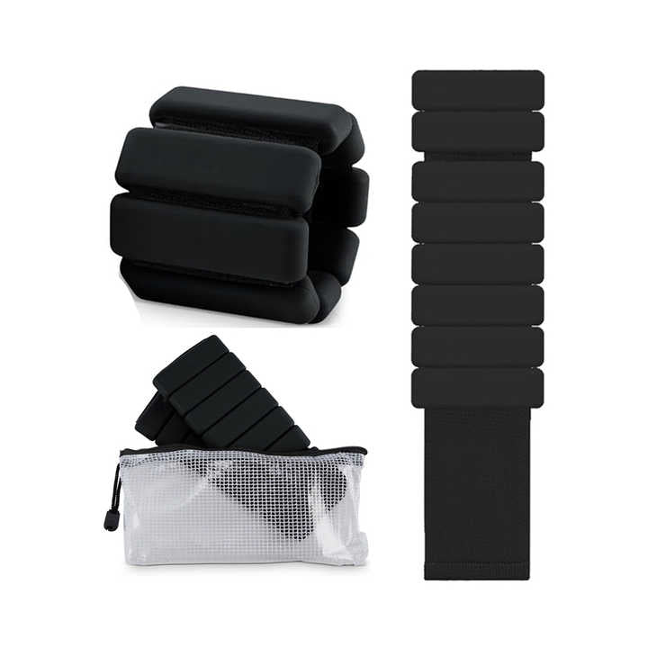 Pulsera ajustable de silicona y acero para tobillo o muñeca