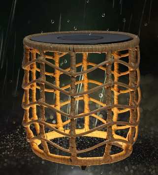 Luces solares chinas de lujo para jardín