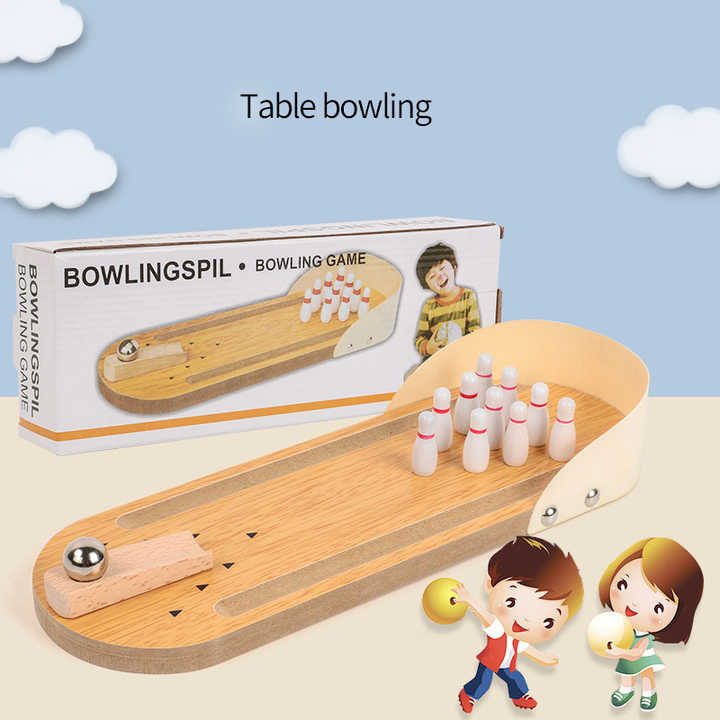 Juego de Bolos de Mesa Miniatura