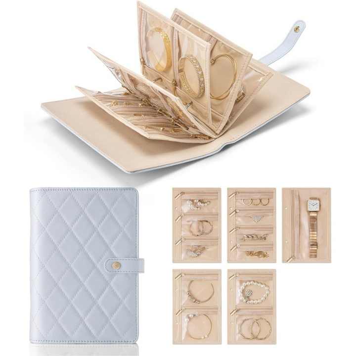 libro de almacenamiento de joyas plegable