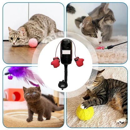 Mini Saco de Boxeo para Gatos