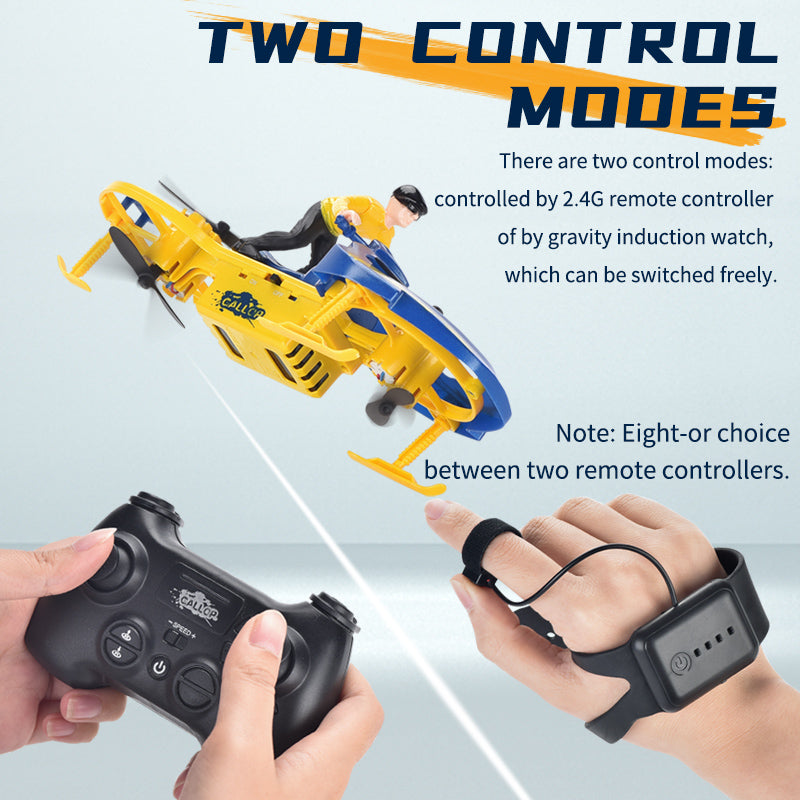 🚁🤖✨ Helicóptero de Control Remoto con Sensor de Gestos de Mano | 2.4G | 4 Hélices | Mini Dron de Juguete