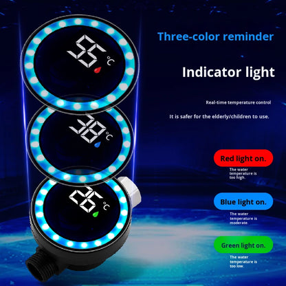 Termómetro de Grifo LED Universal 💡🌡️ | Control Visual de Temperatura para Bebés y Niños