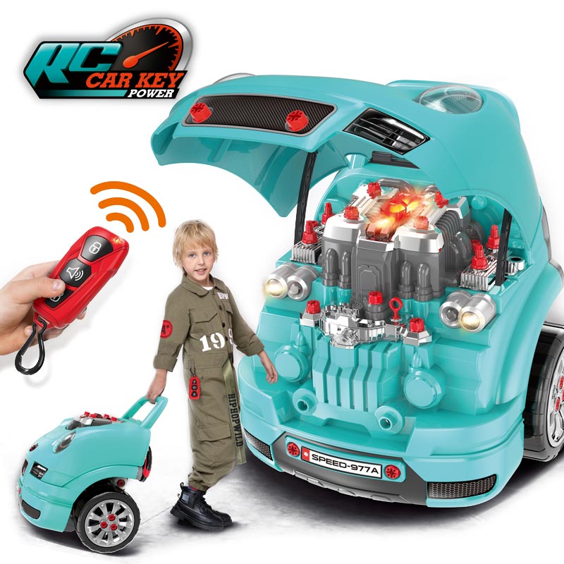 🚗🔧✨ Coche de Control Remoto por Infrarrojos | Juguete Eléctrico con Llave de Ensamblaje