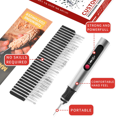 Pluma de tallado recargable