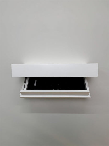 Estante de Pared Personalizado con Compartimento Oculto – Mueble Flotante de Madera con Almacenamiento Discreto