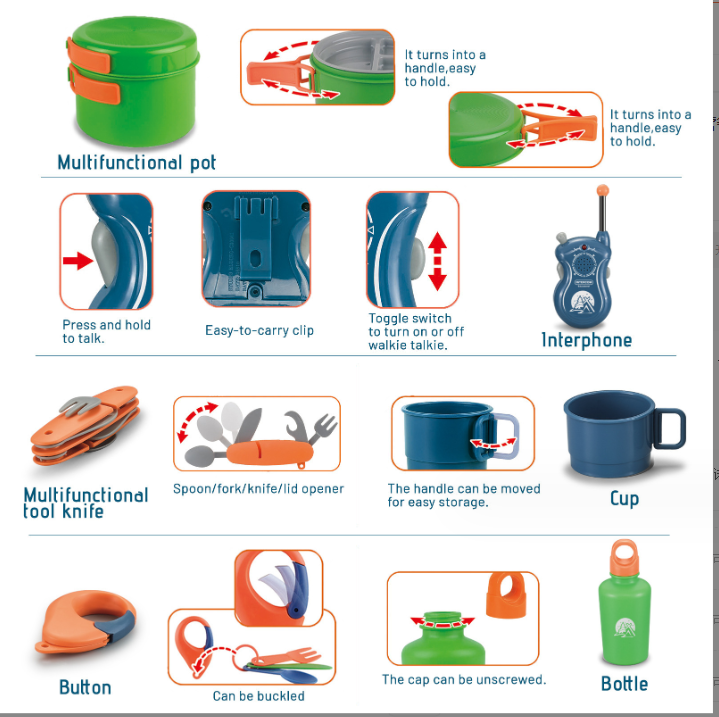Set de Camping Infantil 22 Piezas