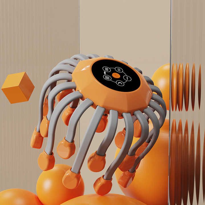 Masajeador de Cabeza con Múltiples Cabezales