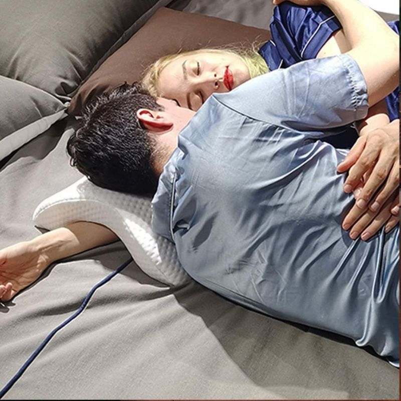 ALMOHADA DE ESPUMA VISCOELÁSTICA TÚNEL – ALMOHADA DE BRAZO CON REBOTE LENTO Y DISEÑO CERVICAL ARQUEADO